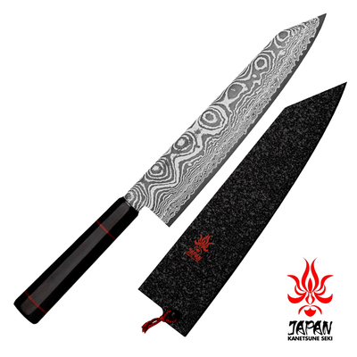 Namishibuki - Japoński mistrzowski 101-warstwowy nóż Kiritsuke 21 cm + saya, Kanetsune
