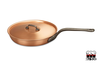 Fusion - Miedziana patelnia z pokrywką na indukcję, żeliwny uchwyt, Ø 28 cm, Falk