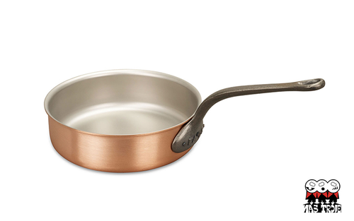 Fusion - Miedziana patelnia szefa kuchni na indukcję, żeliwny uchwyt, Ø 24 cm, Falk