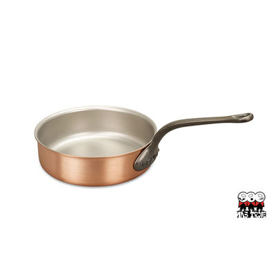 Fusion - Miedziana patelnia szefa kuchni na indukcję, żeliwny uchwyt, Ø 24 cm, Falk