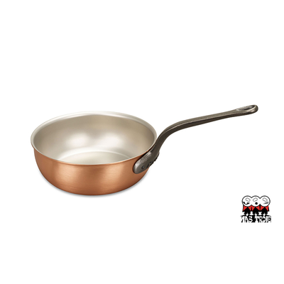 Fusion - Miedziana patelnia sauté na indukcję, żeliwny uchwyt, Ø 24 cm, Falk