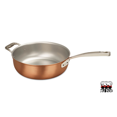 AvantGarde - Miedziana patelnia sauté na indukcję, stalowy uchwyt, Ø 28 cm, Falk
