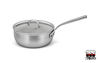 Flandria - 5-warstwowa stalowa patelnia sauté z pokrywką, miedziany rdzeń, Ø 24 cm, Falk