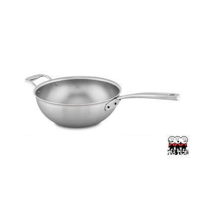 Flandria - 5-warstwowy stalowy wok/ patelnia do risotto, miedziany rdzeń, Ø 24 cm, Falk