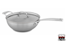 Flandria - 5-warstwowy stalowy wok z pokrywką, miedziany rdzeń, Ø 28 cm, Falk