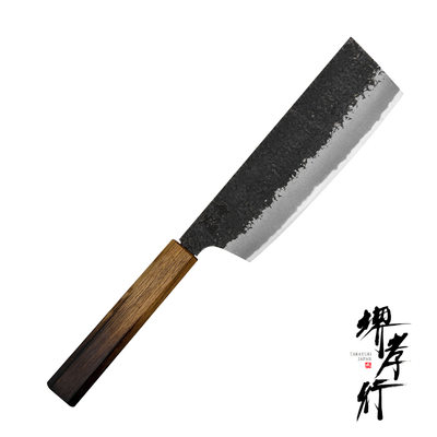 Homura Guren - Japoński, tradycyjny mistrzowski nóż Nakiri 18 cm, stal Aogami 2 i żelazo, Sakai Takayuki