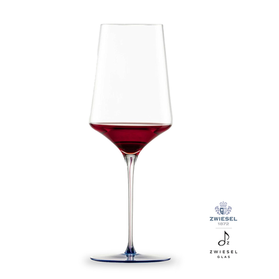 Ink - Kieliszek do czerwonego wina 63,8 cl, ręcznie tworzone, dmuchane szkło, odcień granatowy, Zwiesel GLAS