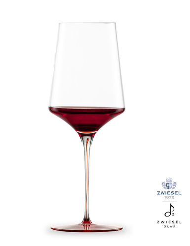 Ink - Kieliszek do czerwonego wina 63,8 cl, ręcznie tworzone, dmuchane szkło, odcień czerwony, Zwiesel GLAS