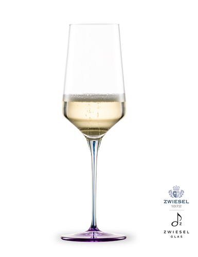 Ink - Kieliszek do szampana i musującego wina 40cl, ręcznie tworzone, dmuchane szkło, fioletowy, Zwiesel GLAS