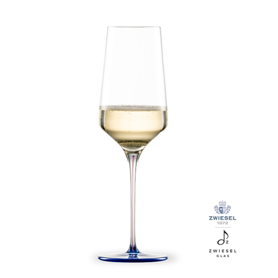 Ink - Kieliszek do szampana i musującego wina 40cl, ręcznie tworzone, dmuchane szkło, granatowy, Zwiesel GLAS