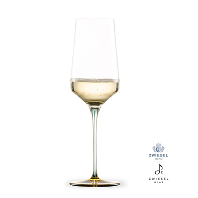 Ink - Kieliszek do szampana i musującego wina 40cl, ręcznie tworzone, dmuchane szkło, oliwkowy, Zwiesel GLAS