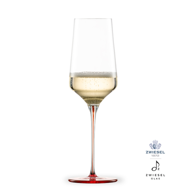 Ink - Kieliszek do szampana i musującego wina 40cl, ręcznie tworzone, dmuchane szkło, czerwony, Zwiesel GLAS