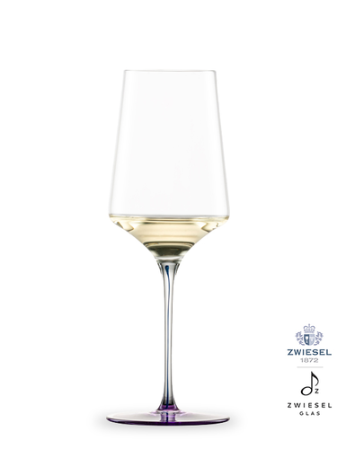 Ink - Kieliszek do białego wina 40,7 cl, ręcznie tworzone, dmuchane szkło, odcień fioletowy, Zwiesel GLAS