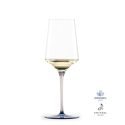 Ink - Kieliszek do białego wina 40,7 cl, ręcznie tworzone, dmuchane szkło, odcień granatowy, Zwiesel GLAS