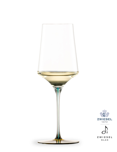Ink - Kieliszek do białego wina 40,7 cl, ręcznie tworzone, dmuchane szkło, odcień oliwkowy, Zwiesel GLAS