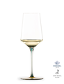 Ink - Kieliszek do białego wina 40,7 cl, ręcznie tworzone, dmuchane szkło, odcień oliwkowy, Zwiesel GLAS