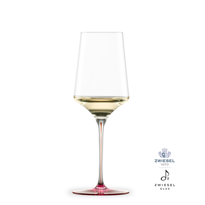 Ink - Kieliszek do białego wina 40,7 cl, ręcznie tworzone, dmuchane szkło, odcień czerwony, Zwiesel GLAS