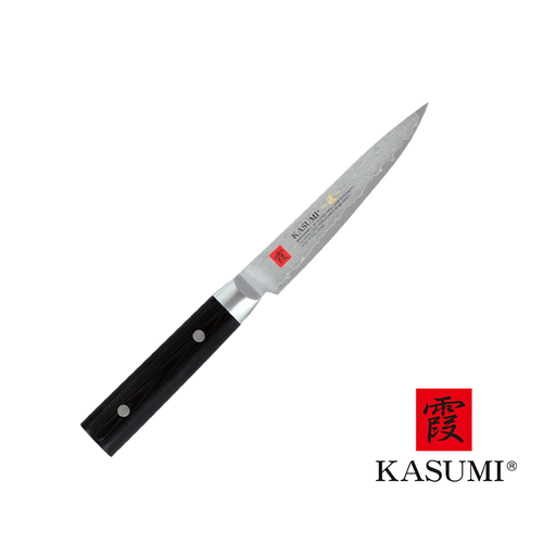 Masterpiece - Unikatowy 32-warstwowy japoński damasceński nóż uniwersalny Shotoh, 12 cm, VG-10 GOLD, Kasumi