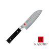 Masterpiece - Unikatowy 32-warstwowy japoński damasceński krótki nóż Santoku, 13 cm, VG-10 GOLD, Kasumi