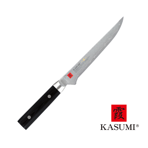 Masterpiece - Unikatowy 32-warstwowy japoński damasceński nóż do trybowania, 16 cm, VG-10 GOLD, Kasumi