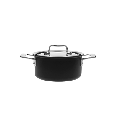 Black 5 - Stalowo-ceramiczny garnek 2,2 litra Ø 18 cm, technologia 5-Ply, Demeyere