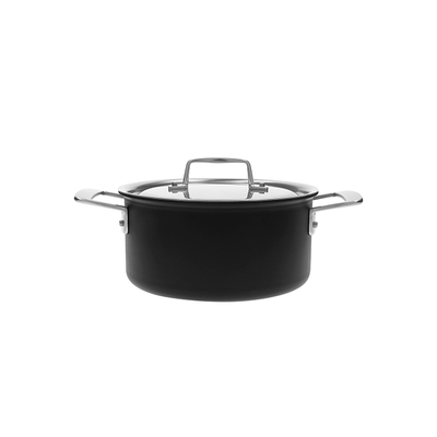Black 5 - Stalowo-ceramiczny garnek 3 litry Ø 20 cm, technologia 5-Ply, Demeyere