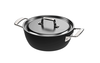 Black 5 - Stalowo-ceramiczna głęboka patelnia do duszenia i serwowania Ø 24 cm, technologia 5-Ply, Demeyere
