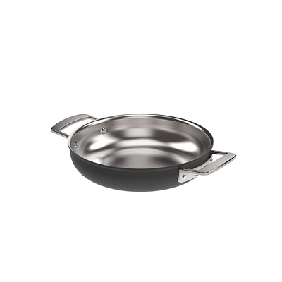 Black 5 - Stalowo-ceramiczna patelnia do serwowania Ø 24 cm, technologia 5-Ply, Demeyere