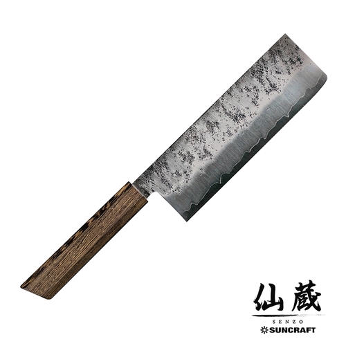Retro - Japoński ręcznie kuty nóż Nakiri 17 cm, GIN-SAN SILVER 3, Suncraft