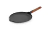 Eco Logic QXR Wood - Tytanowa patelnia do naleśników z powłoką nieprzywierającą PFAS Free, Ø 26 cm, odpinany drewniany uchwyt, WOLL