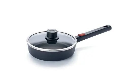 Eco Logic QXR - Patelnia tytanowa z powłoką nieprzywierającą PFAS Free Ø 20 cm, odpinany uchwyt z tworzywa, WOLL