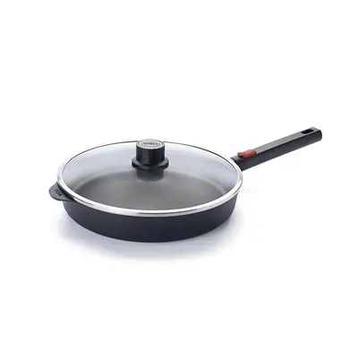 Eco Logic QXR - Patelnia tytanowa z powłoką nieprzywierającą PFAS Free Ø 28 cm, odpinany uchwyt z tworzywa, WOLL