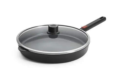 Eco Logic QXR - Patelnia tytanowa z powłoką nieprzywierającą PFAS Free Ø 32 cm, odpinany uchwyt z tworzywa, WOLL