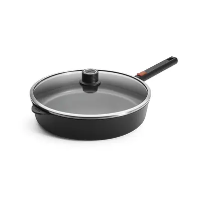 Eco Logic QXR - Głęboka patelnia tytanowa z powłoką nieprzywierającą PFAS Free Ø 32 cm, odpinany uchwyt z tworzywa, WOLL