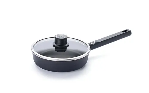 Eco Logic QXR - Patelnia tytanowa z powłoką nieprzywierającą PFAS Free Ø 20 cm, uchwyt z tworzywa, WOLL