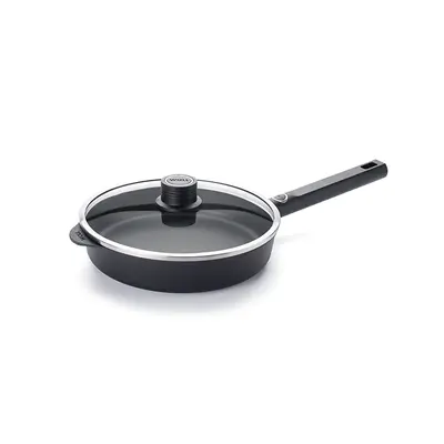 Eco Logic QXR - Patelnia tytanowa z powłoką nieprzywierającą PFAS Free Ø 24 cm, uchwyt z tworzywa, WOLL