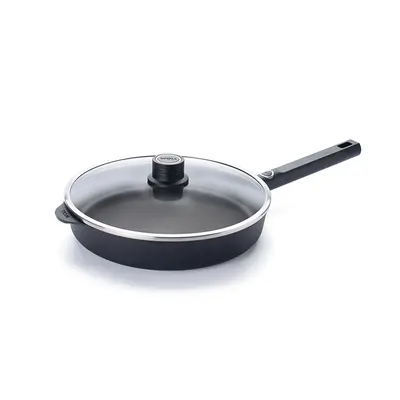 Eco Logic QXR - Patelnia tytanowa z powłoką nieprzywierającą PFAS Free Ø 28 cm, uchwyt z tworzywa, WOLL