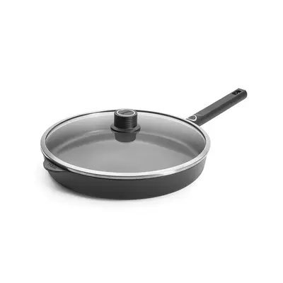 Eco Logic QXR - Patelnia tytanowa z powłoką nieprzywierającą PFAS Free Ø 32 cm, uchwyt z tworzywa, WOLL
