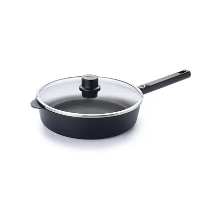 Eco Logic QXR - Głęboka patelnia tytanowa z powłoką nieprzywierającą PFAS Free Ø 28 cm, uchwyt z tworzywa, WOLL