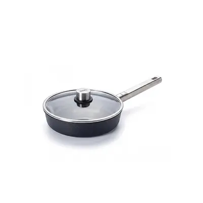 Eco Logic QXR PRO - Patelnia tytanowa z powłoką nieprzywierającą PFAS Free Ø 20 cm, stalowy uchwyt, WOLL