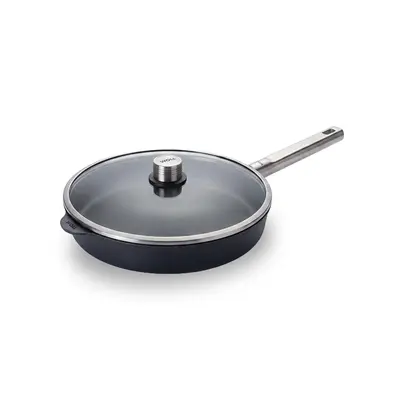 Eco Logic QXR PRO - Patelnia tytanowa z powłoką nieprzywierającą PFAS Free Ø 28 cm, stalowy uchwyt, WOLL