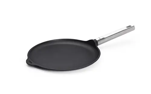 Eco Logic QXR PRO - Tytanowa patelnia do naleśników z powłoką nieprzywierającą PFAS Free, Ø 26 cm, stalowy uchwyt, WOLL