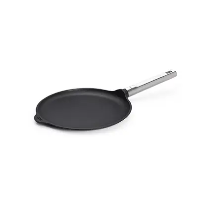 Eco Logic QXR PRO - Tytanowa patelnia do naleśników z powłoką nieprzywierającą PFAS Free, Ø 26 cm, stalowy uchwyt, WOLL