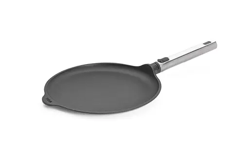 Eco Logic QXR PRO - Tytanowa patelnia do naleśników z powłoką nieprzywierającą PFAS Free, Ø 26 cm, odpinany stalowy uchwyt, WOLL