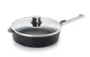 Eco Logic QXR PRO - Głęboka patelnia tytanowa z powłoką nieprzywierającą PFAS Free Ø 32 cm, odpinany stalowy uchwyt, WOLL