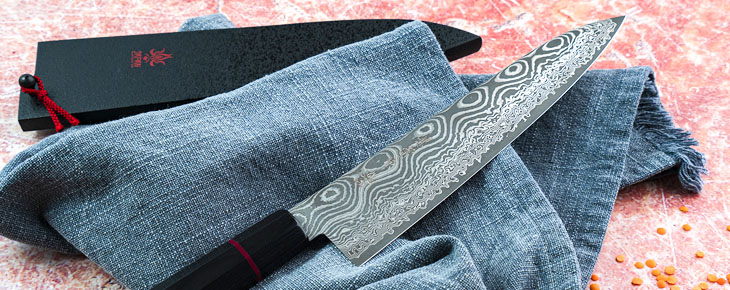 Couteau artisanal Japonais Takeshi Saji - Santoku VG10 16,5 cm